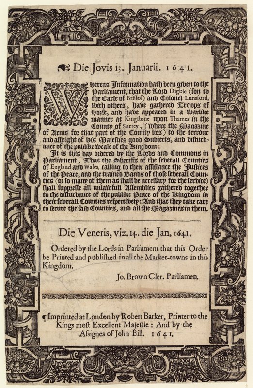 Eduskunnan määräys, 14. tammikuuta 1641 tekijältä English School