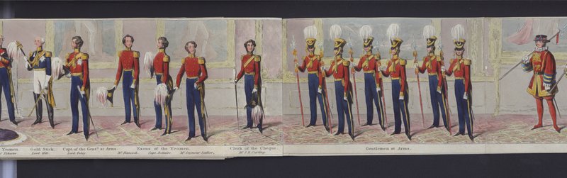 Osa panoraamasta kuningatar Victorian häistä, n. 1840 (käsinvärinen akvatinta) tekijältä English School