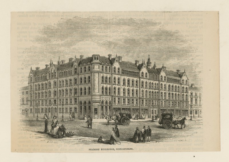 Peabody-rakennukset Spitalfieldsissä tekijältä English School