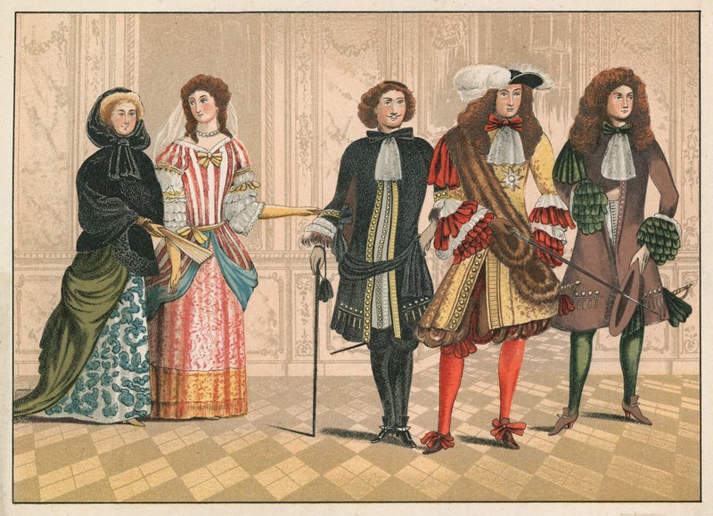 Tunnustetut henkilöt, mahdollisesti saksalaiset, n. 1680 (chromolitho) tekijältä English School