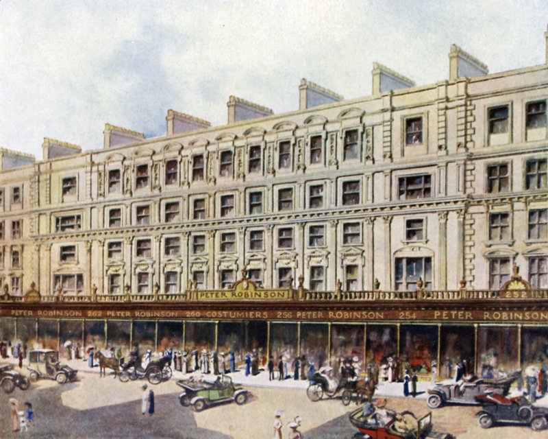 Peter Robinsonin tilat Regent Streetillä (värilitho) tekijältä English School