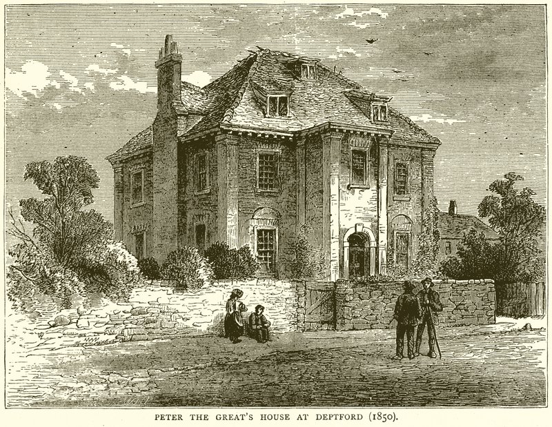 Pietari Suuren talo Deptfordissa (1850) tekijältä English School