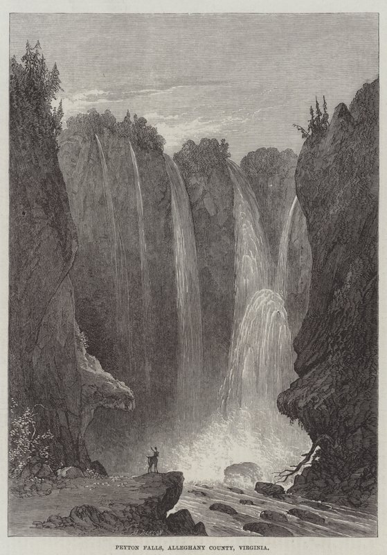 Peyton Falls, Alleghany County, Virginia (kaiverrus) tekijältä English School