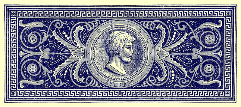 Phidias, Victor Duruyn kuvitus Rooman historiasta, julkaistu 1884 (digitaalisesti paranneltu kuva) tekijältä English School