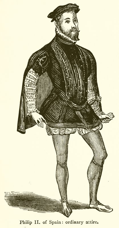 Philip II Espanjan: Tavallinen puku tekijältä English School