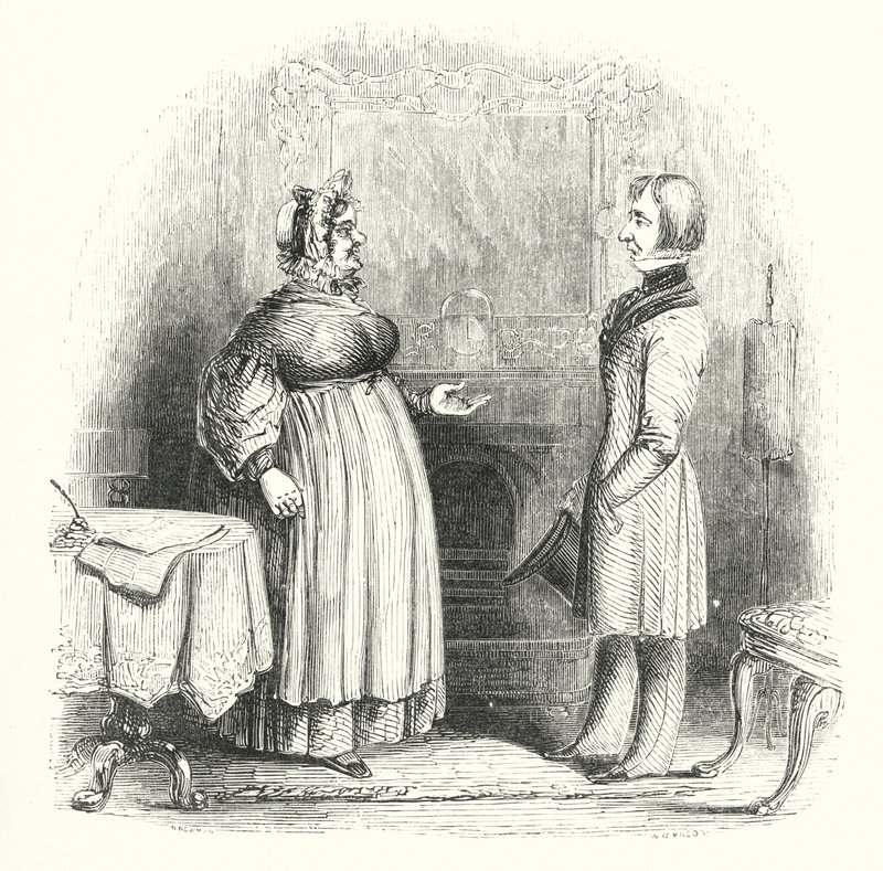 Kuvia suosituista ihmisistä: (kaiverrus): The Lodging-House Keeper (kaiverrus) tekijältä English School