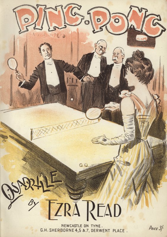 Ping Pong, quadrille by Ezra Read (väri litho) tekijältä English School