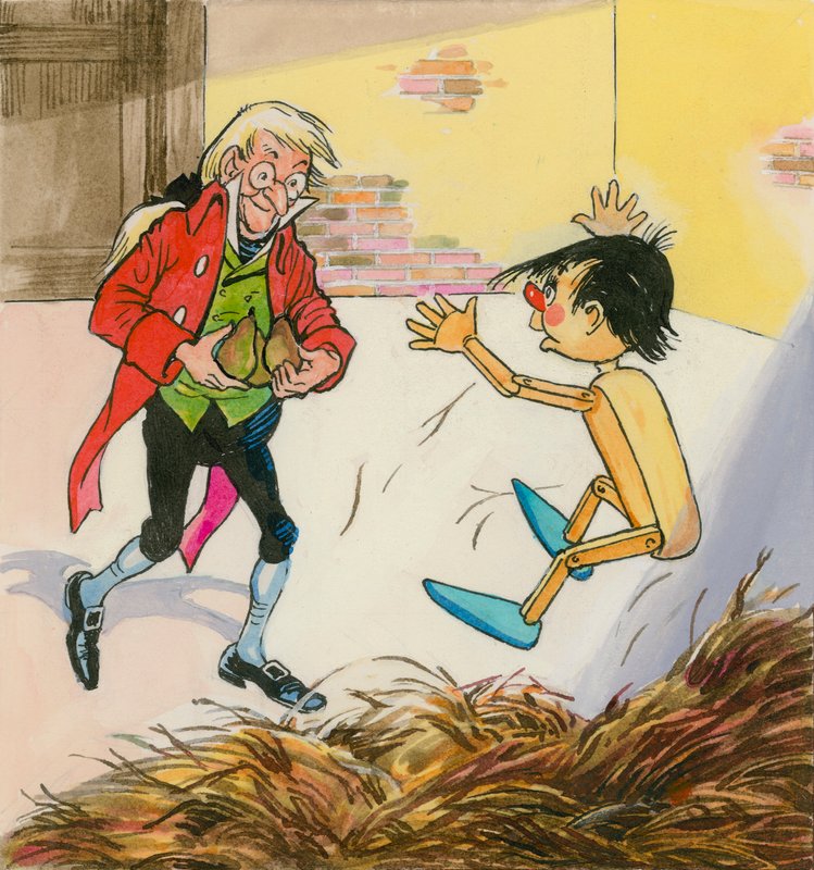 Pinocchio (guassi paperille) tekijältä English School