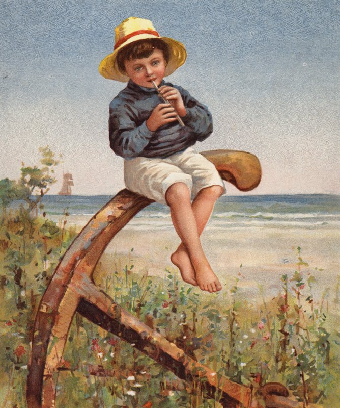 "Piping Peter" (väri litho) tekijältä English School