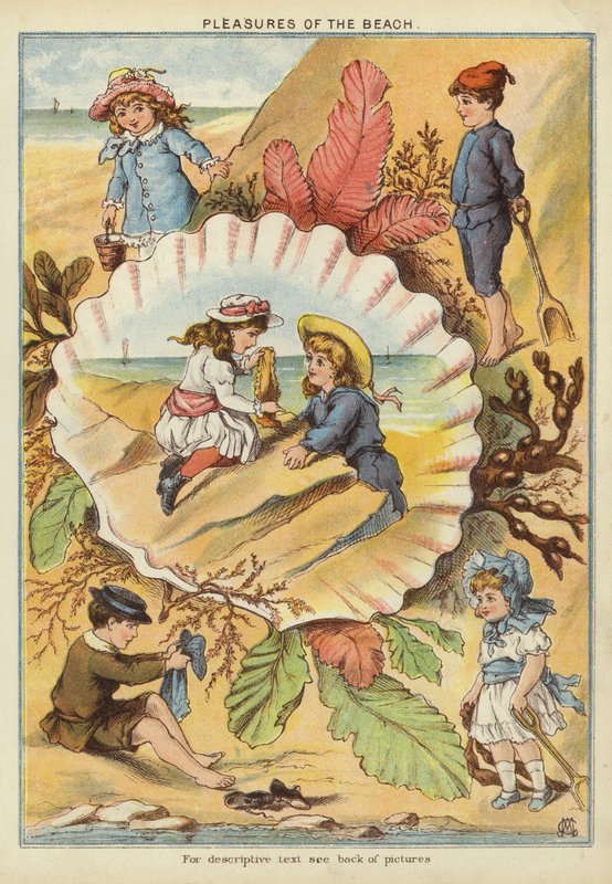 Rannan ilot (chromolitho) tekijältä English School