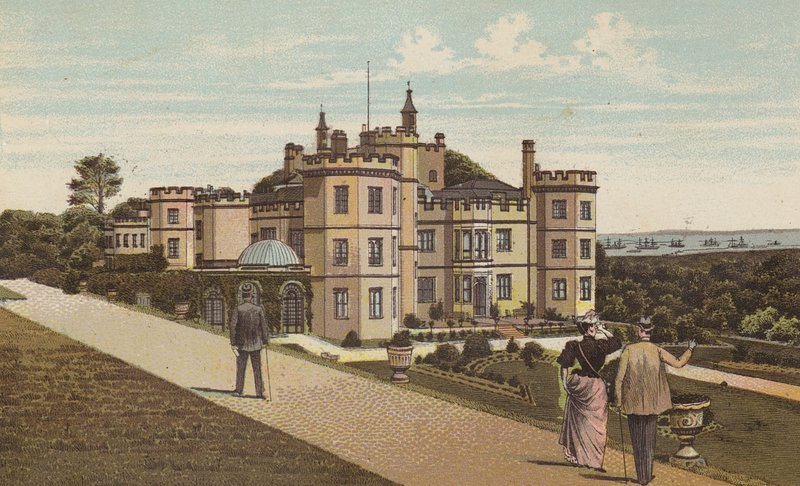 Plymouth: Mount Edgcumbe House (väri litho) tekijältä English School
