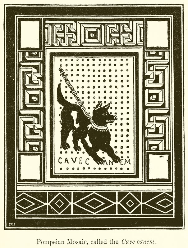 Pompeian mosaiikki, nimeltään Cave Canem tekijältä English School
