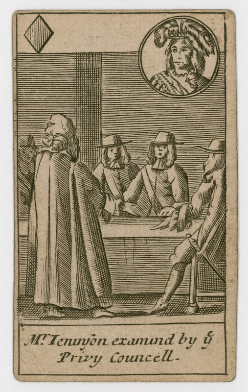 Popish Plot -pelikortti, 1679 tekijältä English School