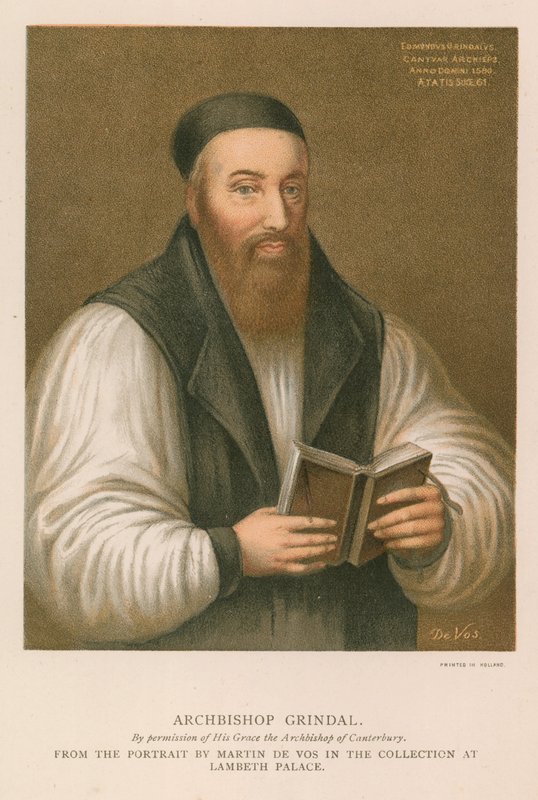Edmund Grindalin muotokuva tekijältä English School