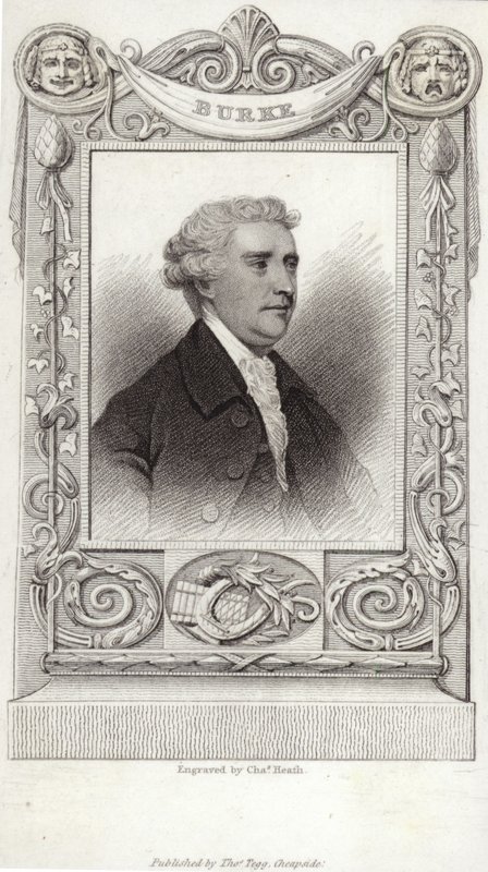 Edmund Burken muotokuva tekijältä English School
