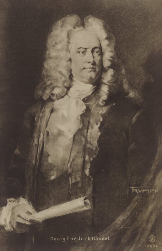 George Friedrich Händelin muotokuva tekijältä English School