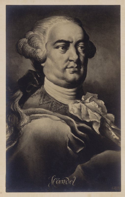 George Friedrich Händelin muotokuva tekijältä English School