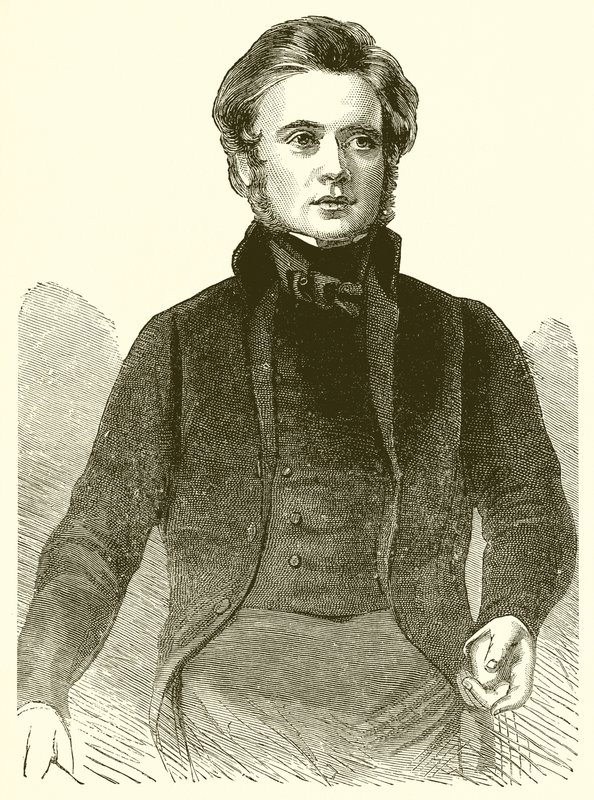 John Brightin muotokuva vuonna 1843 tekijältä English School