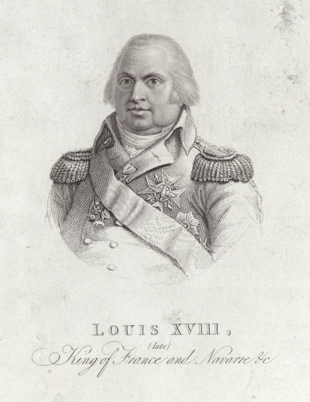 Kuningas Ludvig XVIII:n muotokuva tekijältä English School