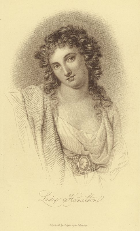 Retrat de Lady Hamilton (gravat) finlandès tekijältä English School