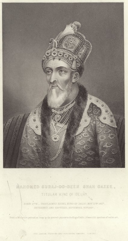 Mahomed Suraj-u-Din Shah Ghazin muotokuva tekijältä English School