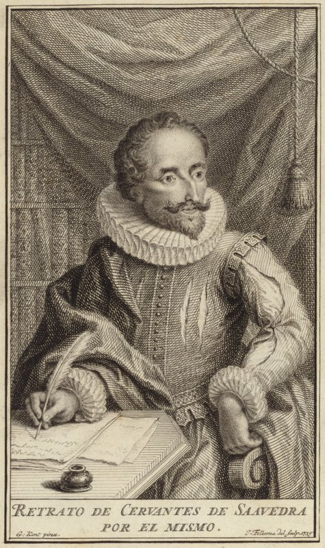 Miguel de Cervantesin muotokuva tekijältä English School
