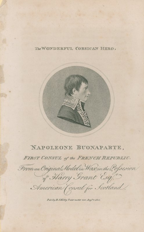 Napoleon Bonaparten muotokuva tekijältä English School