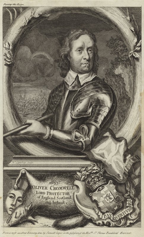 Oliver Cromwellin muotokuva tekijältä English School