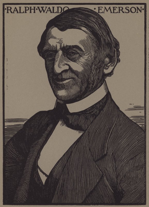 Ralph Waldo Emersonin muotokuva tekijältä English School