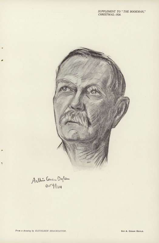 Sir Arthur Conan Doylen muotokuva tekijältä English School