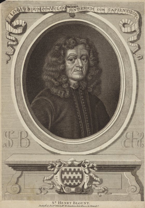 Sir Henry Blountin muotokuva tekijältä English School