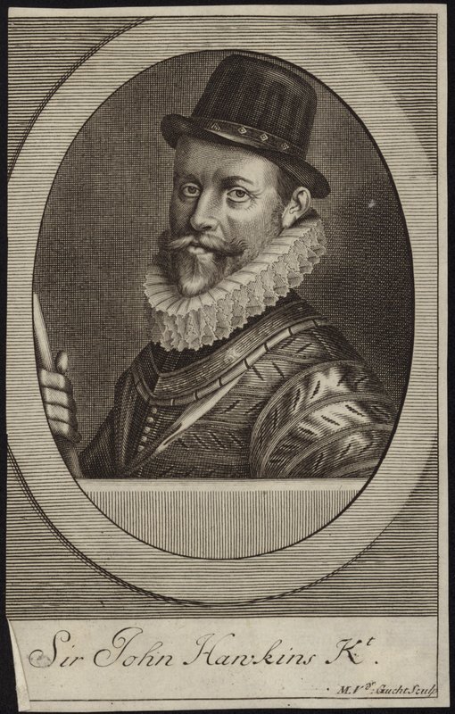 Sir John Hawkinsin muotokuva tekijältä English School