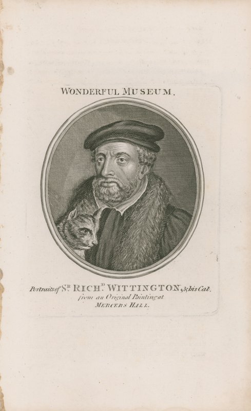 Muotokuva Sir Richard Whittingtonista ja hänen kissastaan tekijältä English School