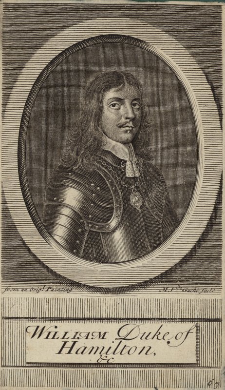 Hamiltonin herttuan William Hamiltonin muotokuva tekijältä English School