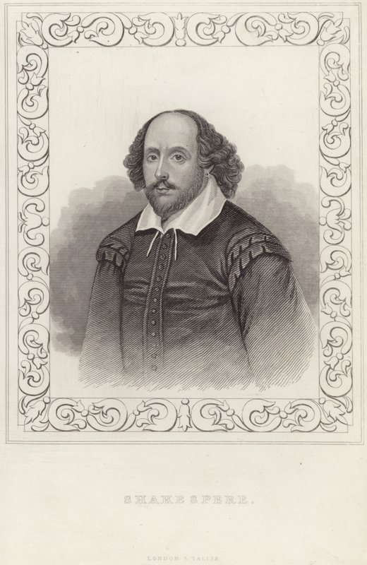 William Shakespearen muotokuva tekijältä English School