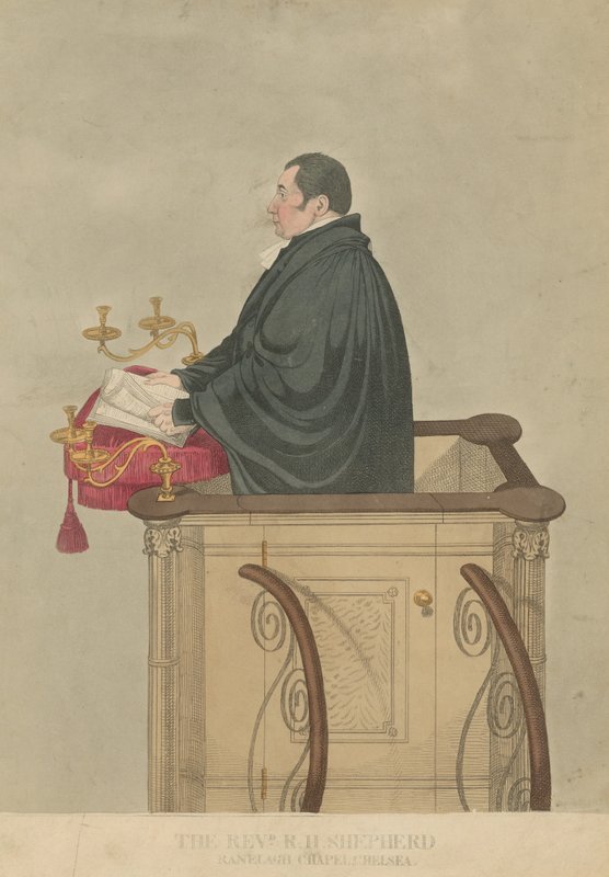 Pastori Richard Herne Shepherdin muotokuva tekijältä English School