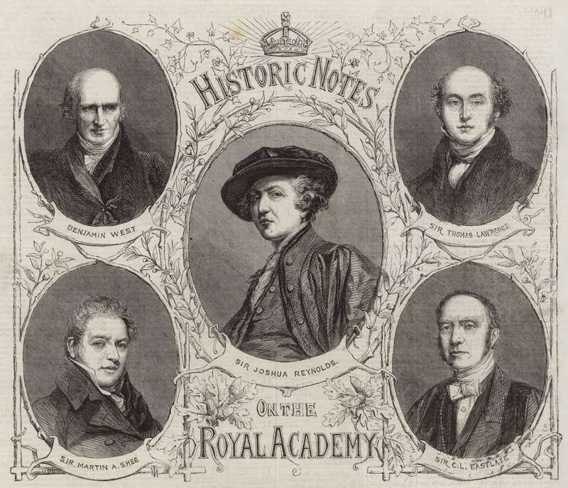 Kuninkaallisen akatemian presidenttien muotokuvia tekijältä English School