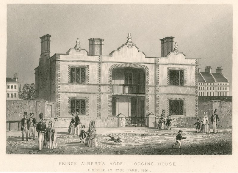 Prince Alberts Model Lodging House, suuri näyttely, 1851 tekijältä English School