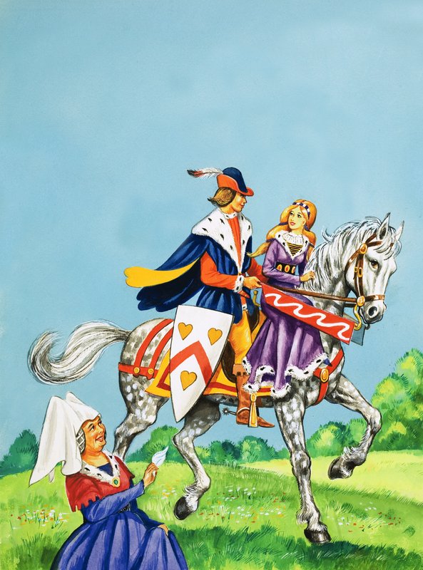 Prinssi ja prinsessa hevosella tekijältä English School