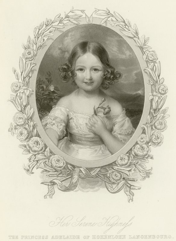 Hohenlohe-Langenburgin prinsessa Adelaide tekijältä English School