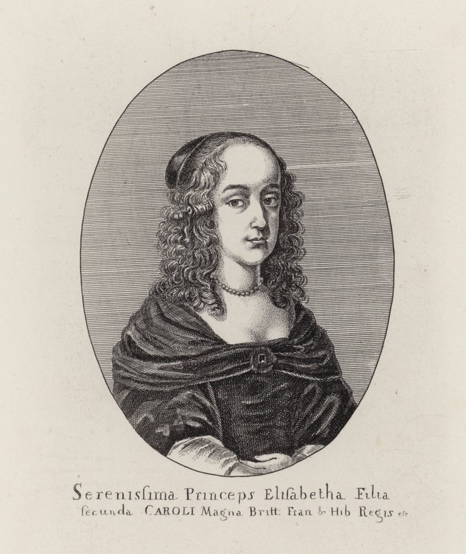 Prinsessa Elizabeth, kuningas Charles I:n toinen tytär (kaiverrus) tekijältä English School