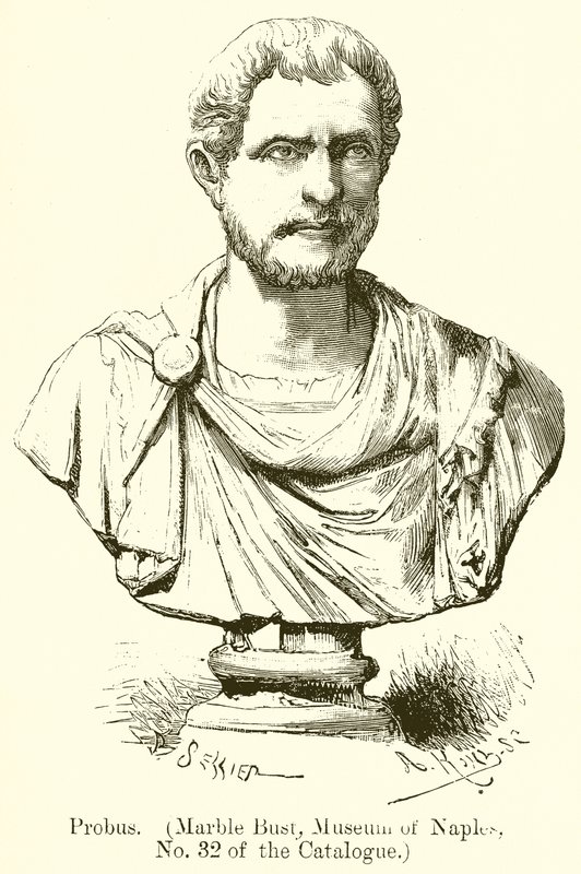 Probus. (Marmoririntakuva, Napolin museo, luettelon nro 32) (kaiverrus) tekijältä English School