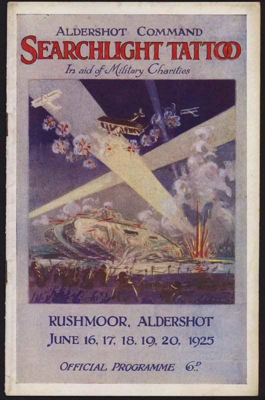 Ohjelma Aldershot Command Searchlight Tattooille, Rushmoor, Aldershot, Hampshire tekijältä English School