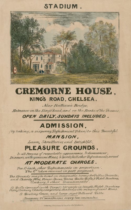 Kampanjalehtinen Stadiumille, Cremorne Houselle, Kings Roadille, Chelsealle, Lontoolle tekijältä English School