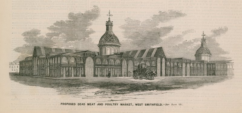 Ehdotettu kuolleen lihan ja siipikarjan markkinat, West Smithfield tekijältä English School