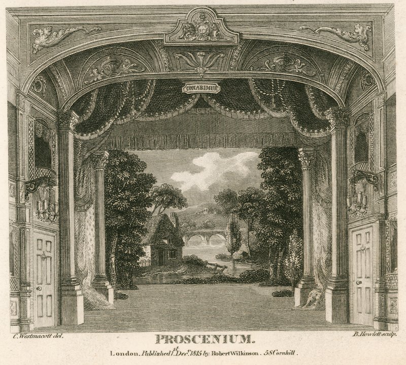 Royalty-teatterin proscenium, Well Street, Wellclose Square, Lontoo tekijältä English School