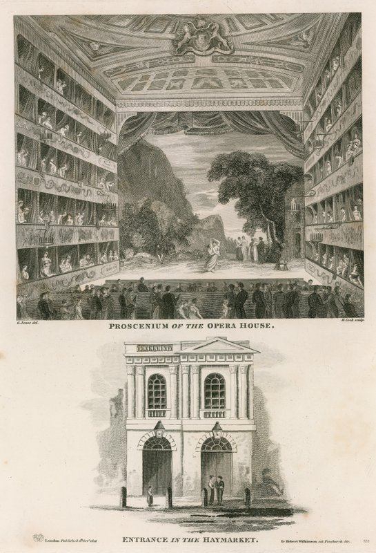Italian oopperatalon proskenium (Hänen Majesteetin teatteri) tekijältä English School