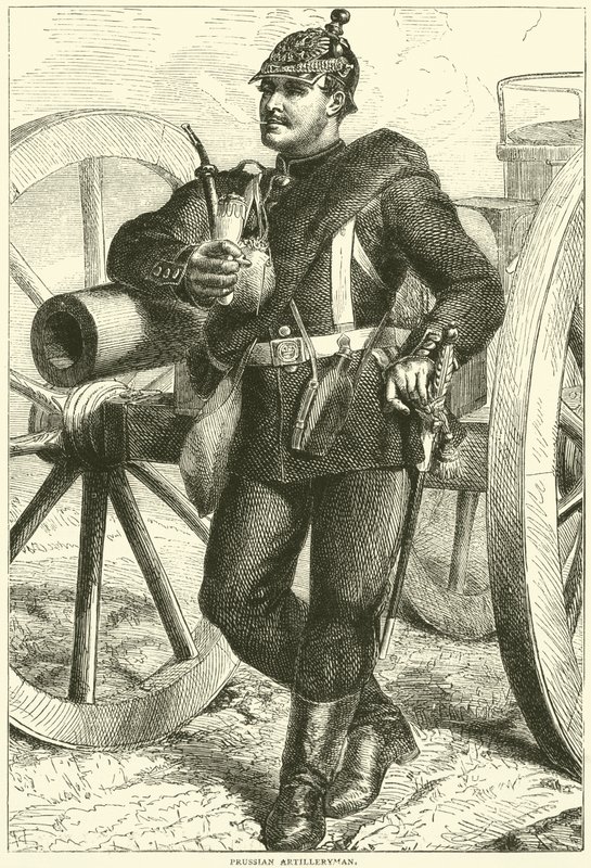 Preussin tykistömies, lokakuu 1870 tekijältä English School