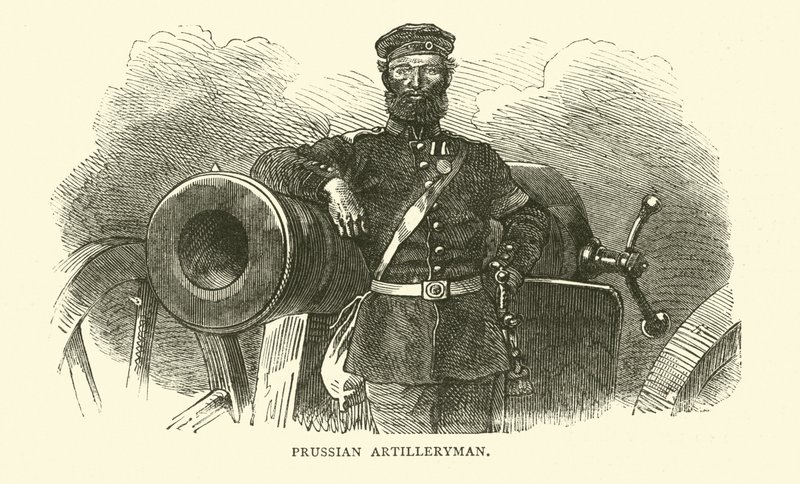 Preussin tykistömies, syyskuu 1870 tekijältä English School