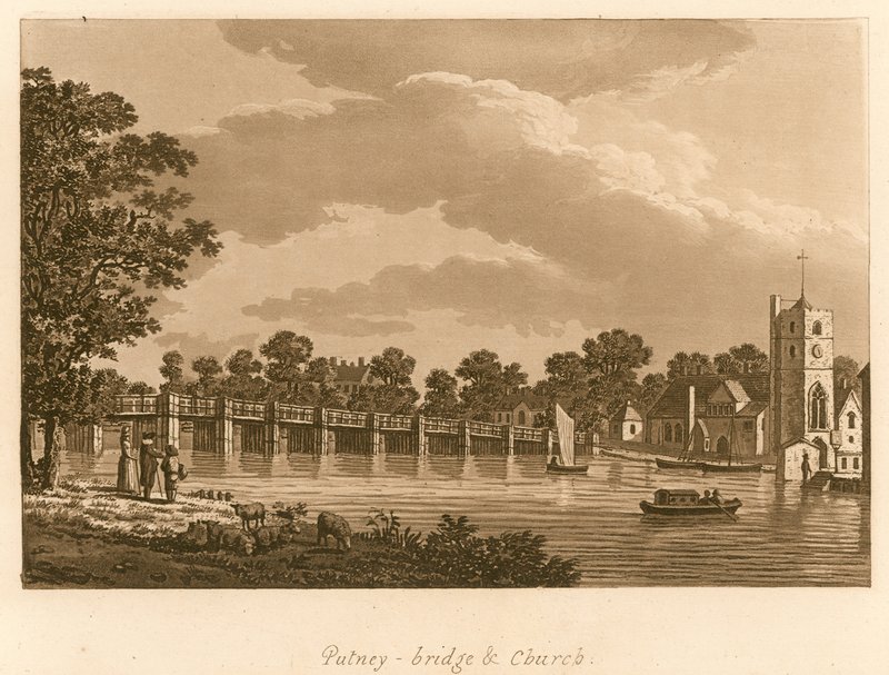 Putney Bridge ja kirkko, Lontoo tekijältä English School